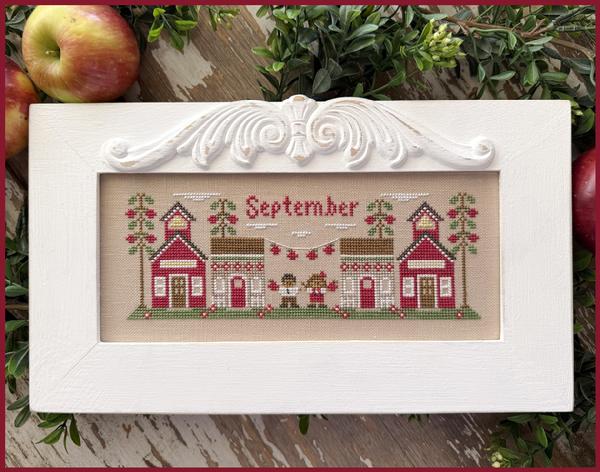 September Mini Village Pattern by Country Cottage Needleworks