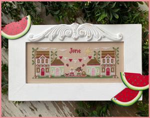 June Mini Village Pattern by Country Cottage Needleworks cross stitch pattern