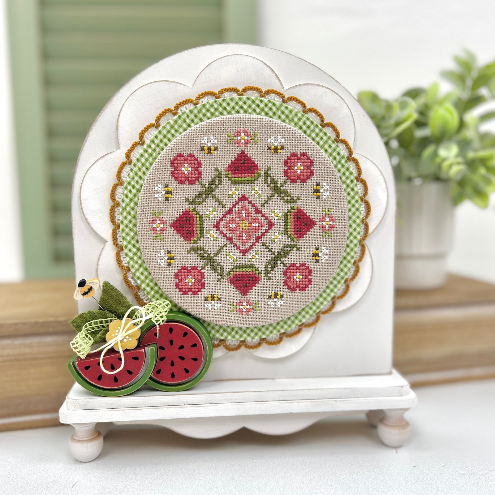 Blossom Backer-DIY Cross Stitch Display