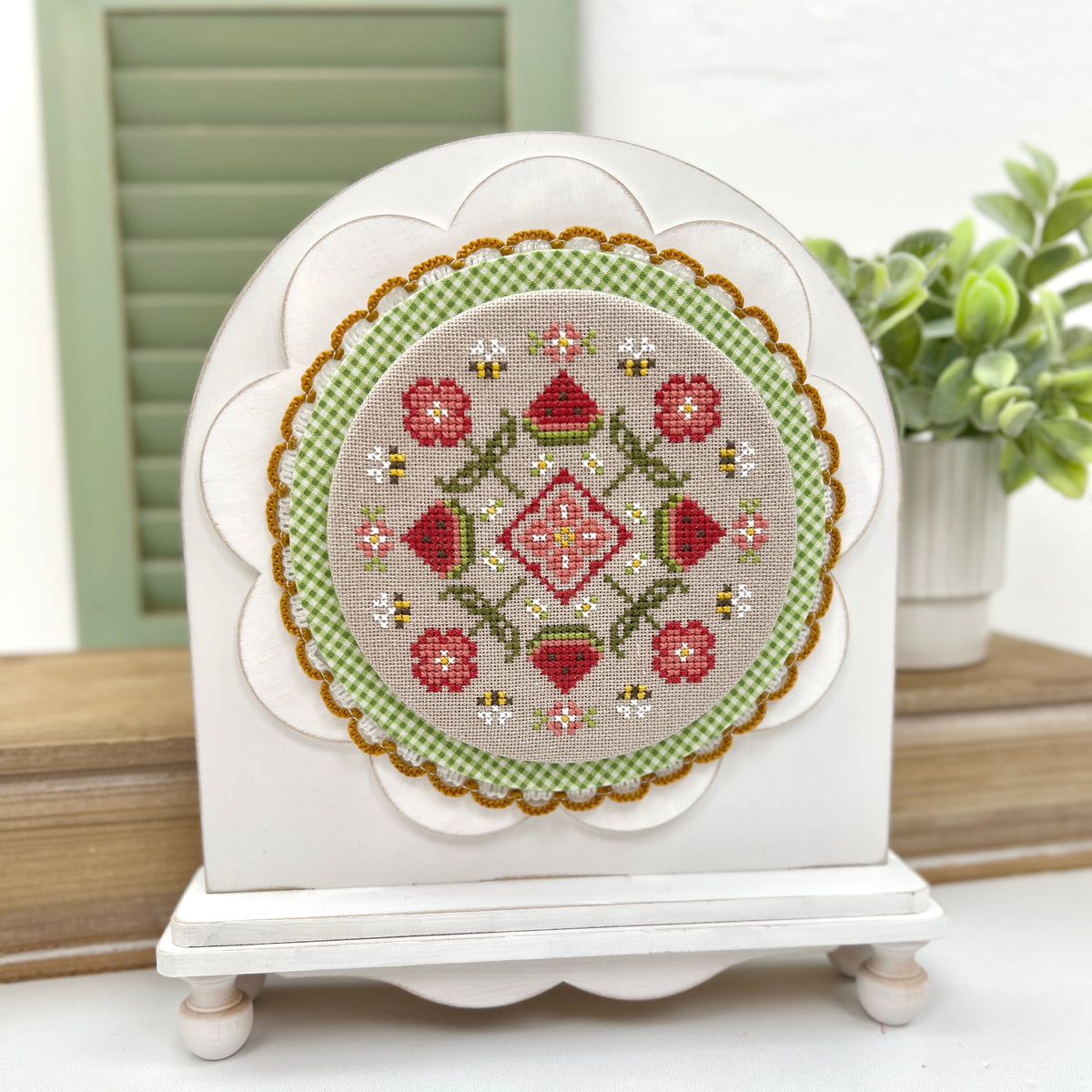 Blossom Backer-DIY Cross Stitch Display