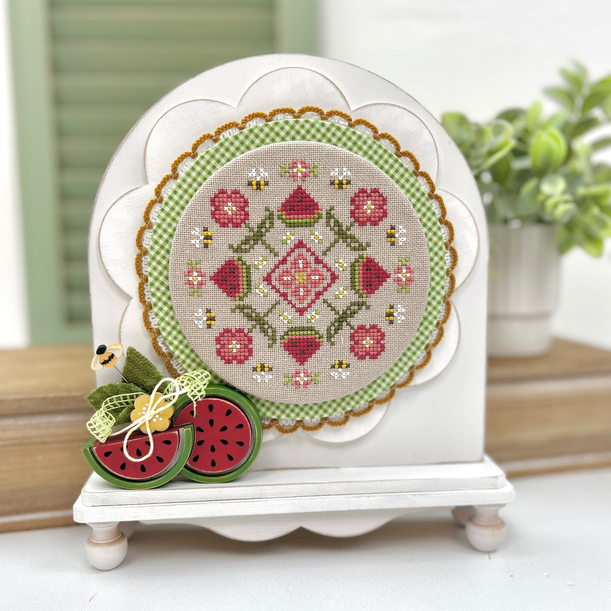 Fruit Charms – DIY Wood Embellishments for Cross Stitch Displays