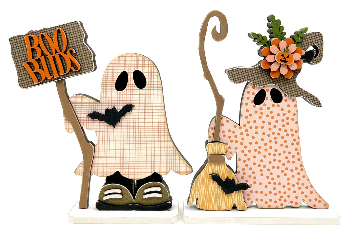 Boo Buds Wood Decor Kit Seasonal &amp; Holiday Decorations