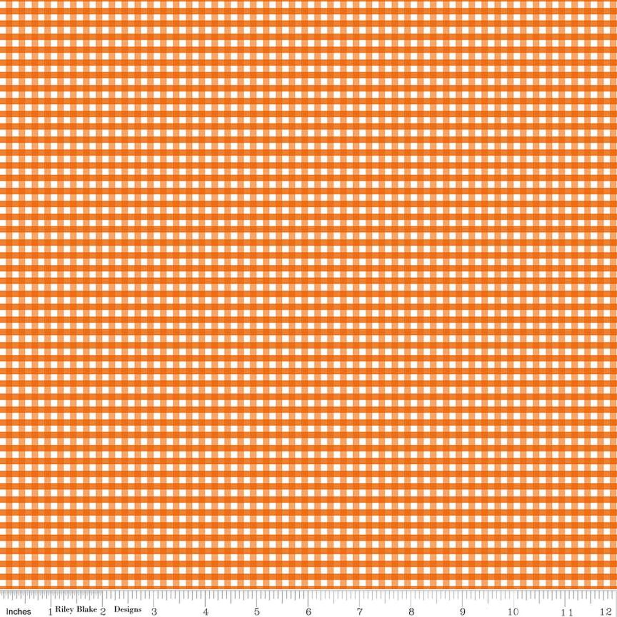 Dark burnt orange and white checkered fabric pattern