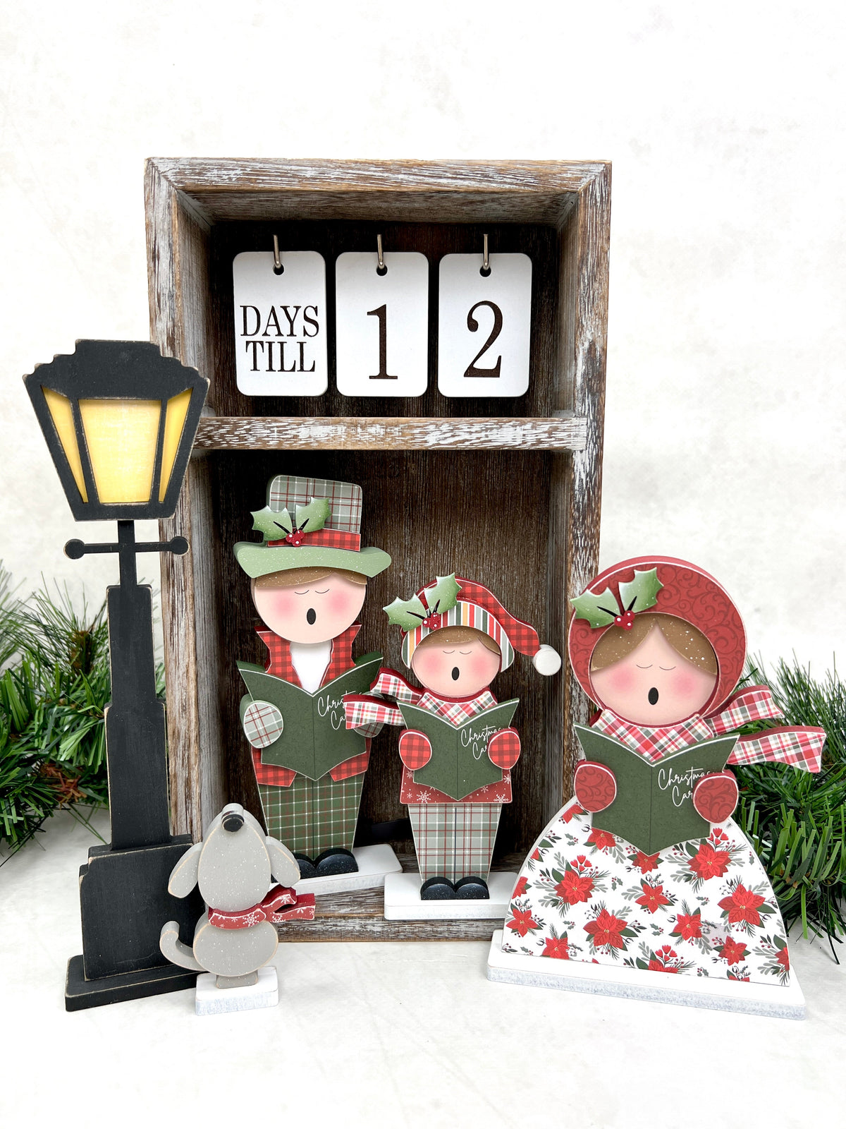 Christmas Carolers Wood decor Set seasonal wood decor