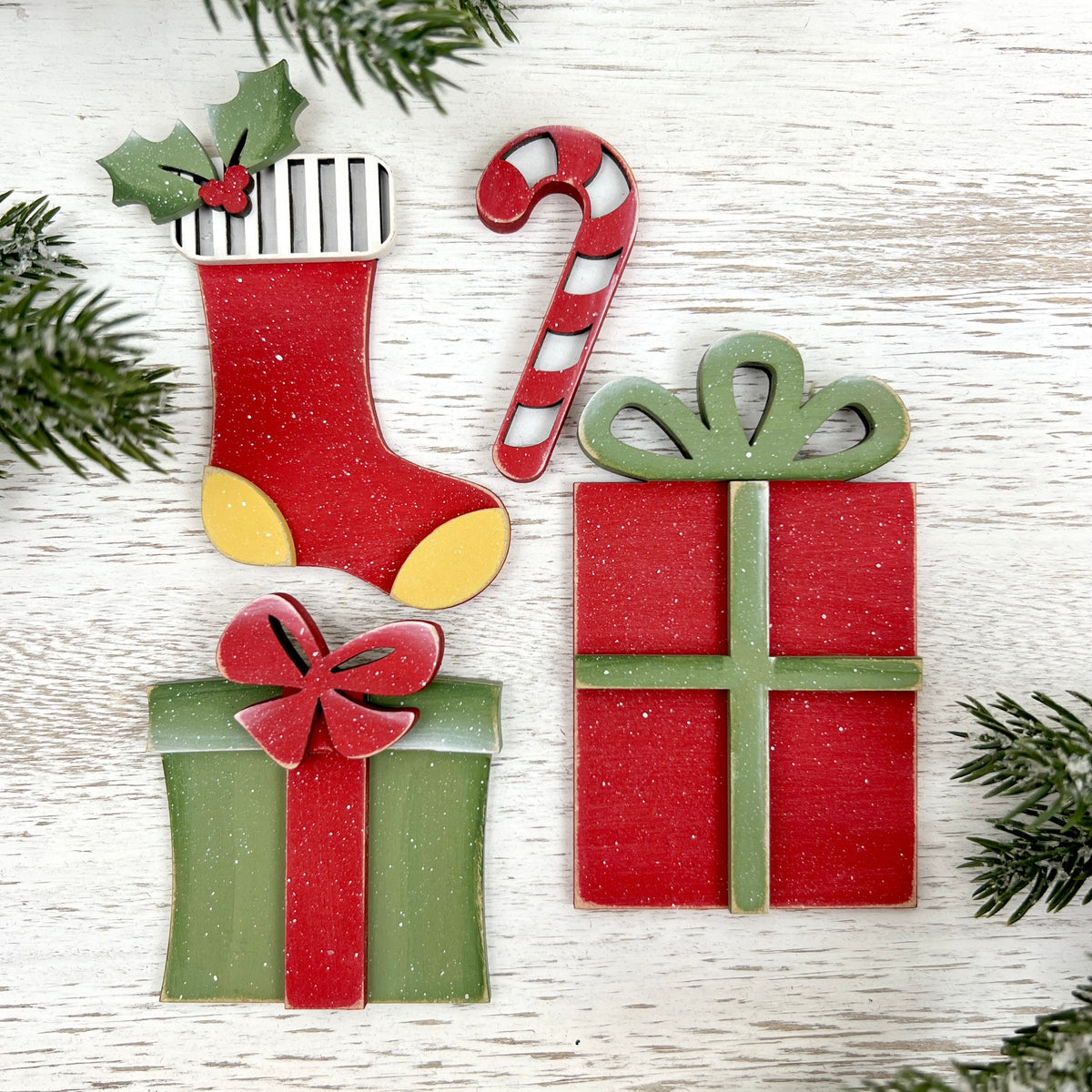 Christmas Tiny Charms-unfinished wood Seasonal &amp; Holiday Decorations