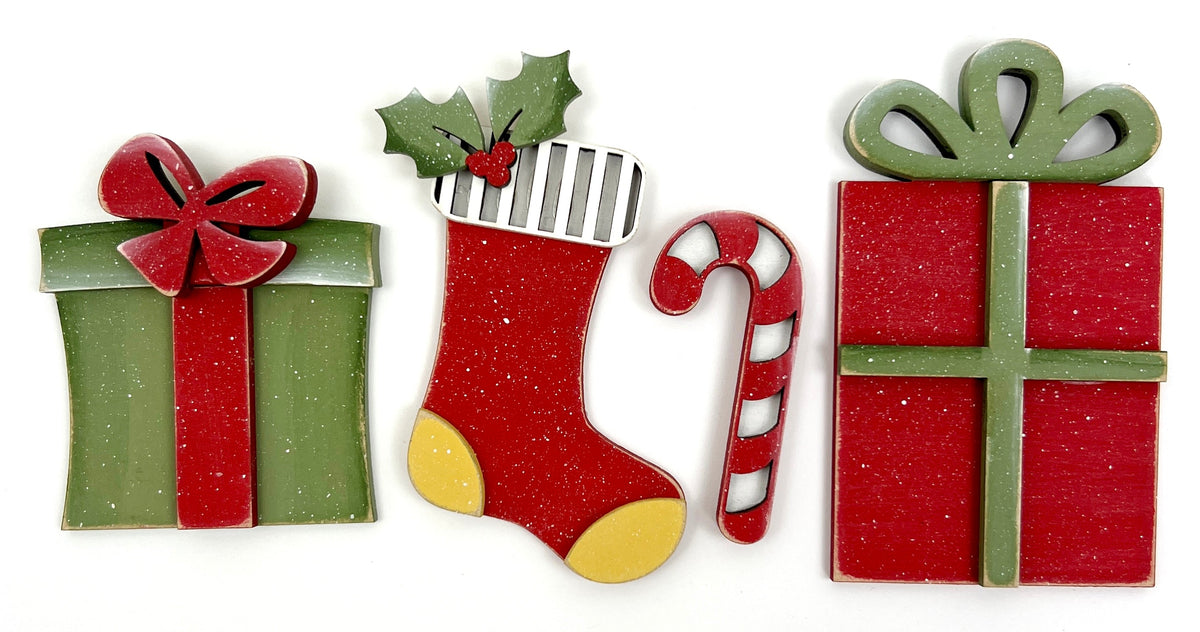 Christmas Tiny Charms-unfinished wood Seasonal &amp; Holiday Decorations