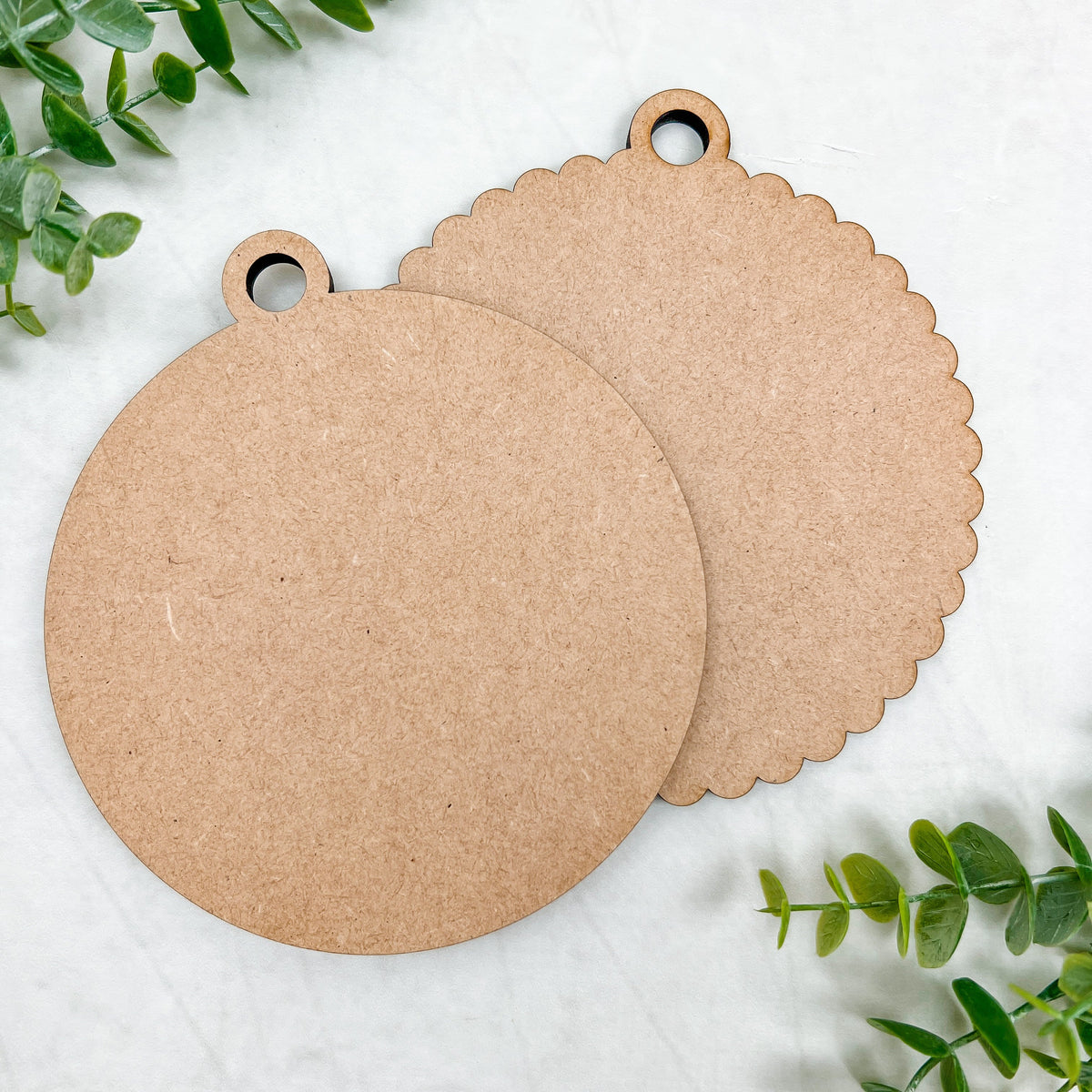 Unfinished Wood Circles for Lantern seasonal wood decor
