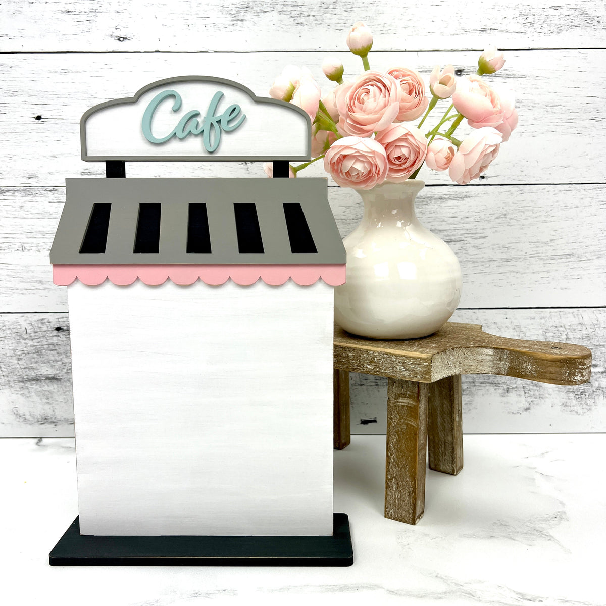 FOUR Spring City Houses -BUNDLE AND SAVE SET seasonal wood decor