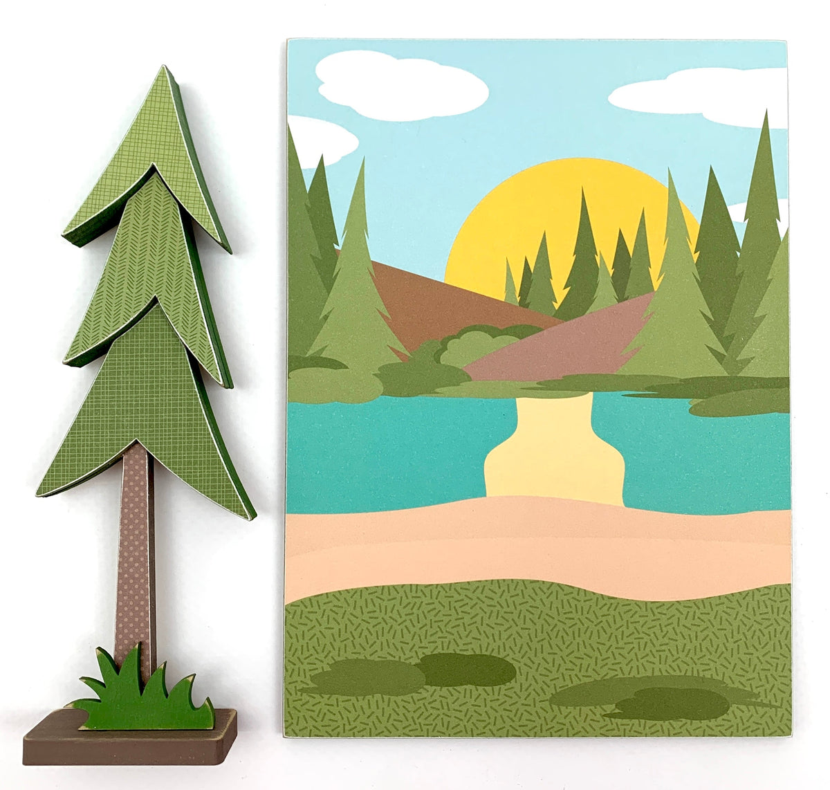 Calendar Cubby Outdoor Themed Insert-Calendar Cubby Sold Separately seasonal wood decor