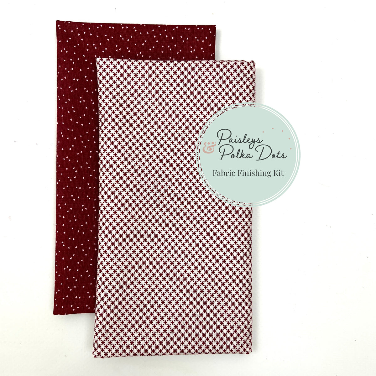 Deep Reds Fabric Finishing Kit