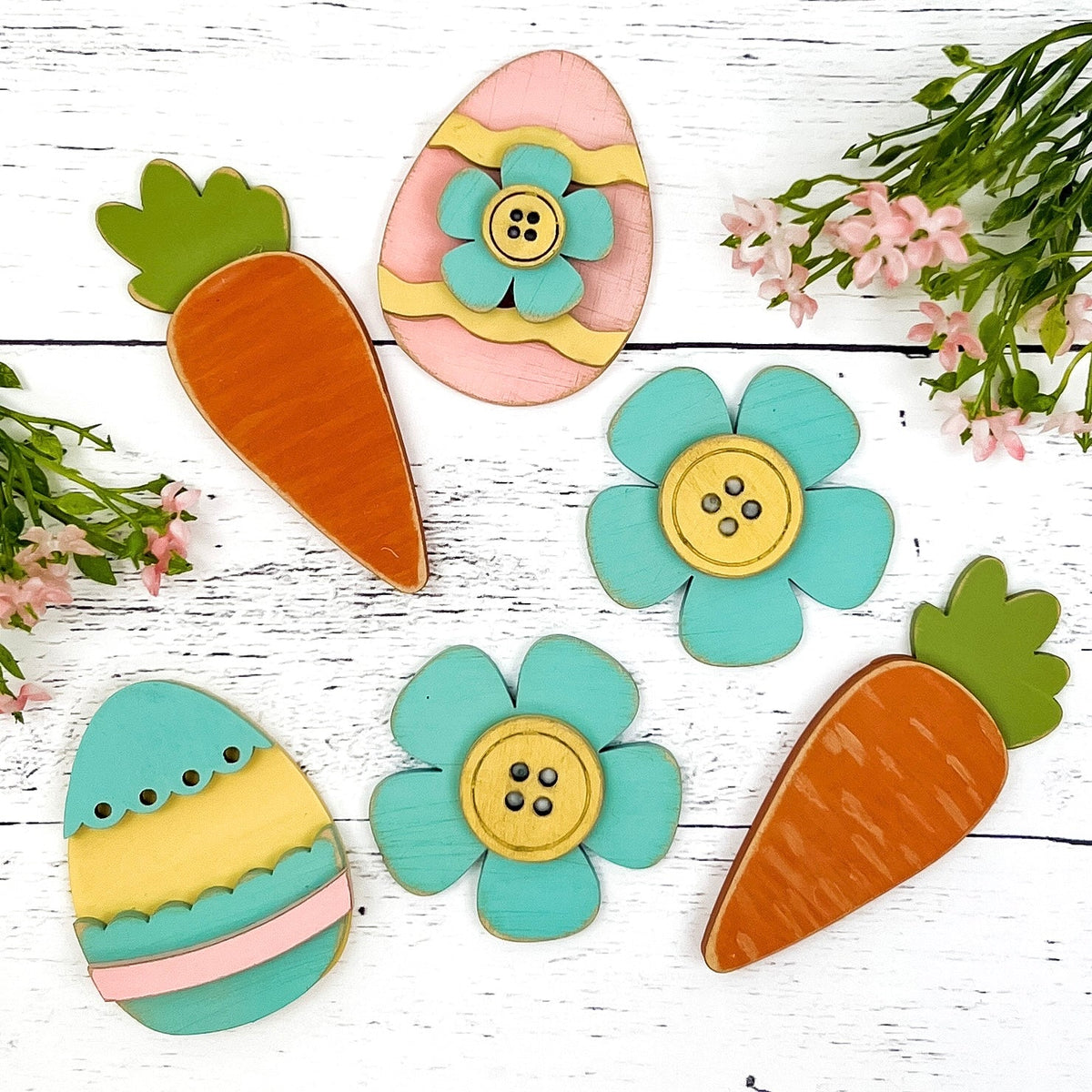 Easter Tiny Charms-Unfinished Wood seasonal wood decor