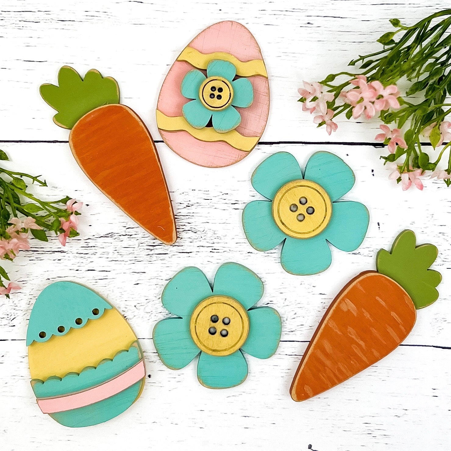 Easter Tiny Charms-Unfinished Wood seasonal wood decor