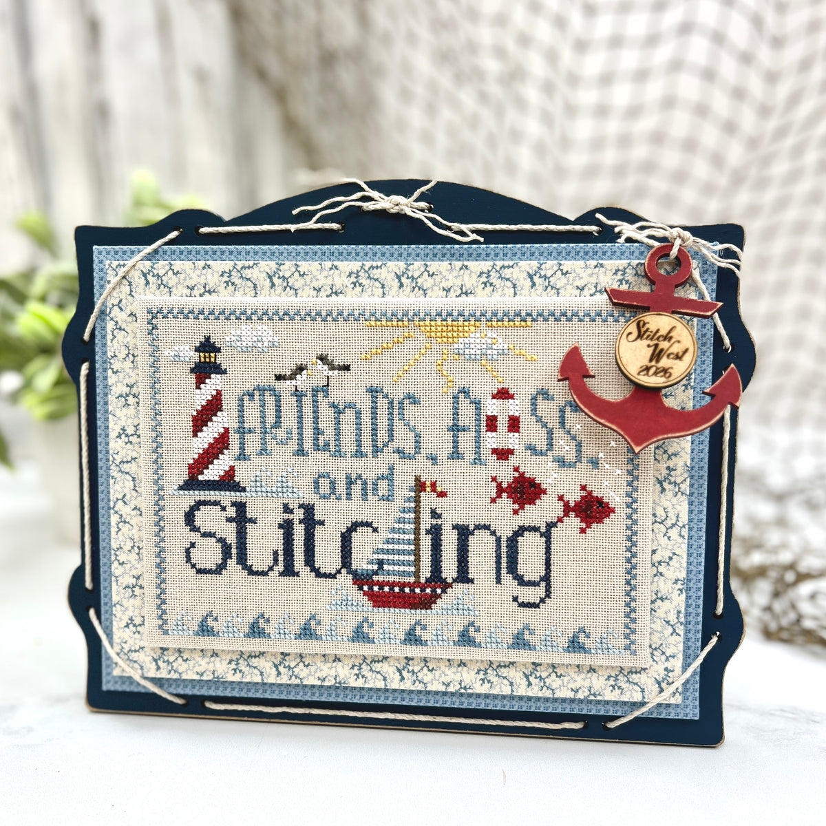 Friends, Floss, and Stitching Cross Stitch Display Kit