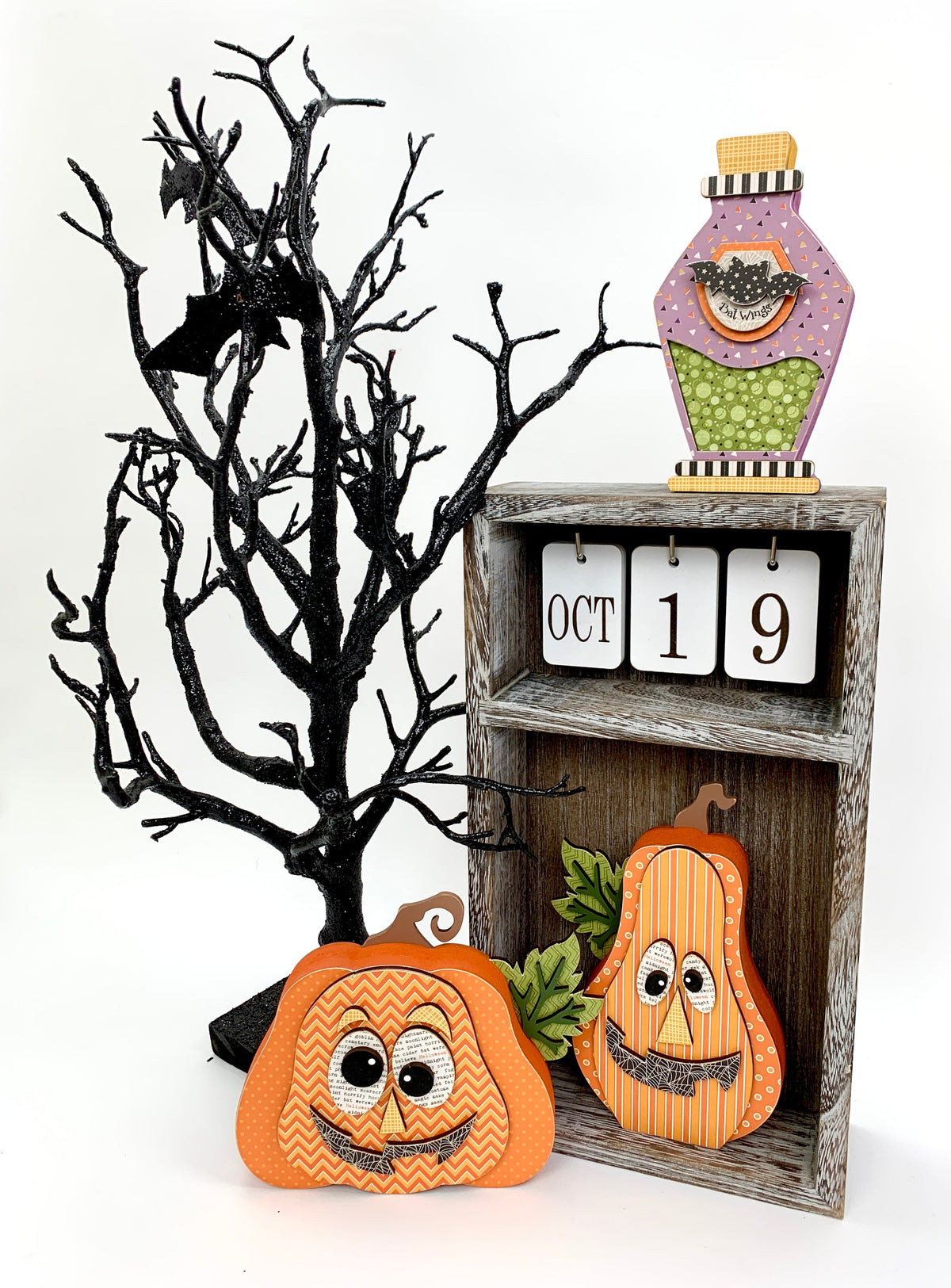Seasonal Calendar Cubby- Decorative inserts and backings sold separately seasonal wood decor