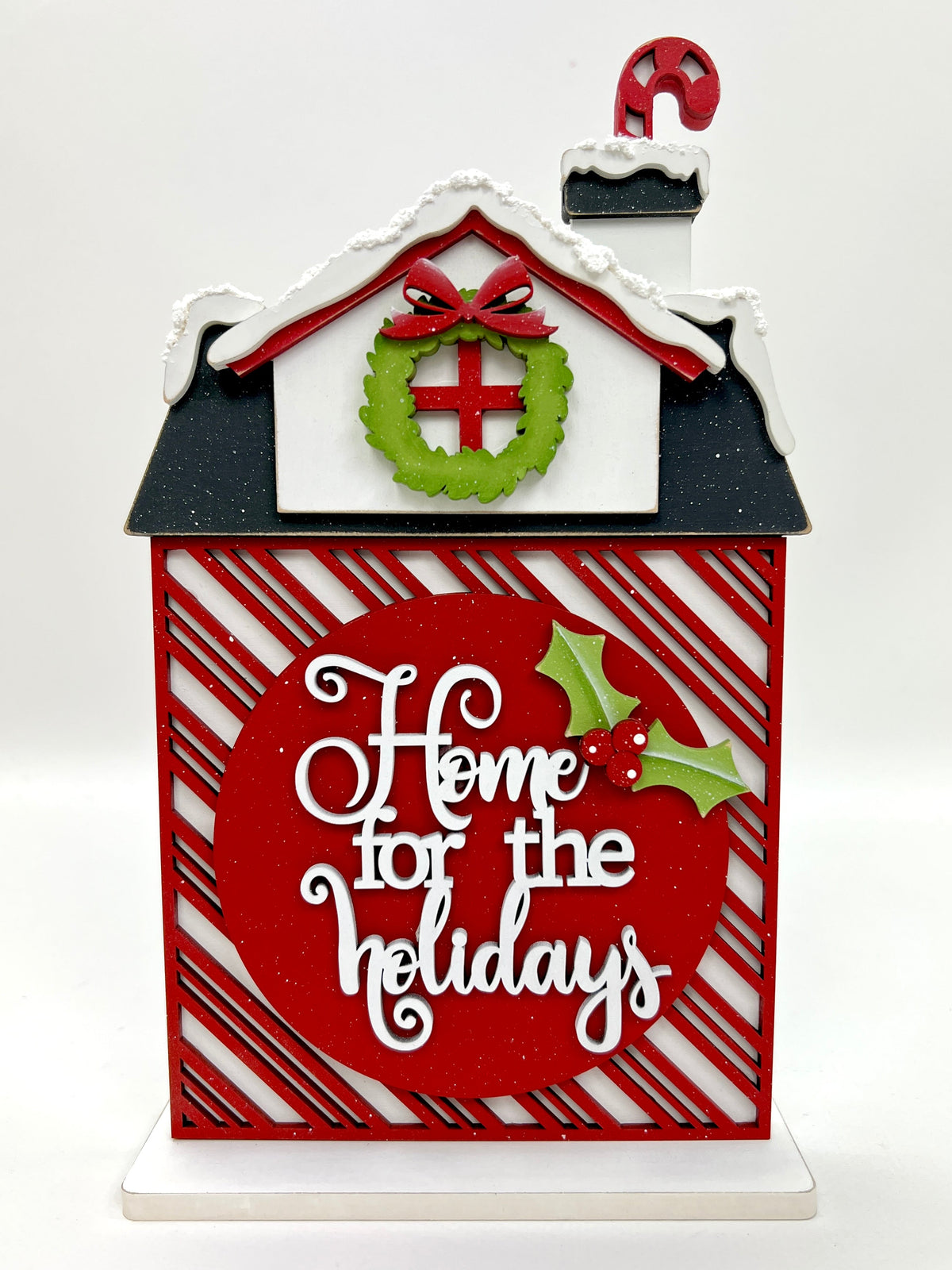 Home for the holidays christmas house DIY wood craft kit