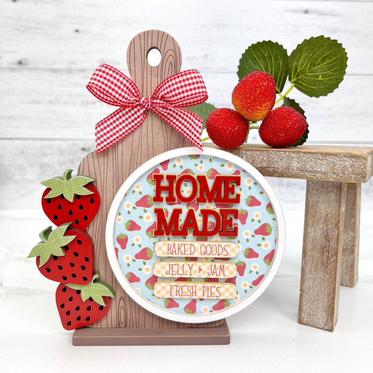 Homemade Jam &amp; Jelly Recipe Board Wood Decor seasonal wood decor