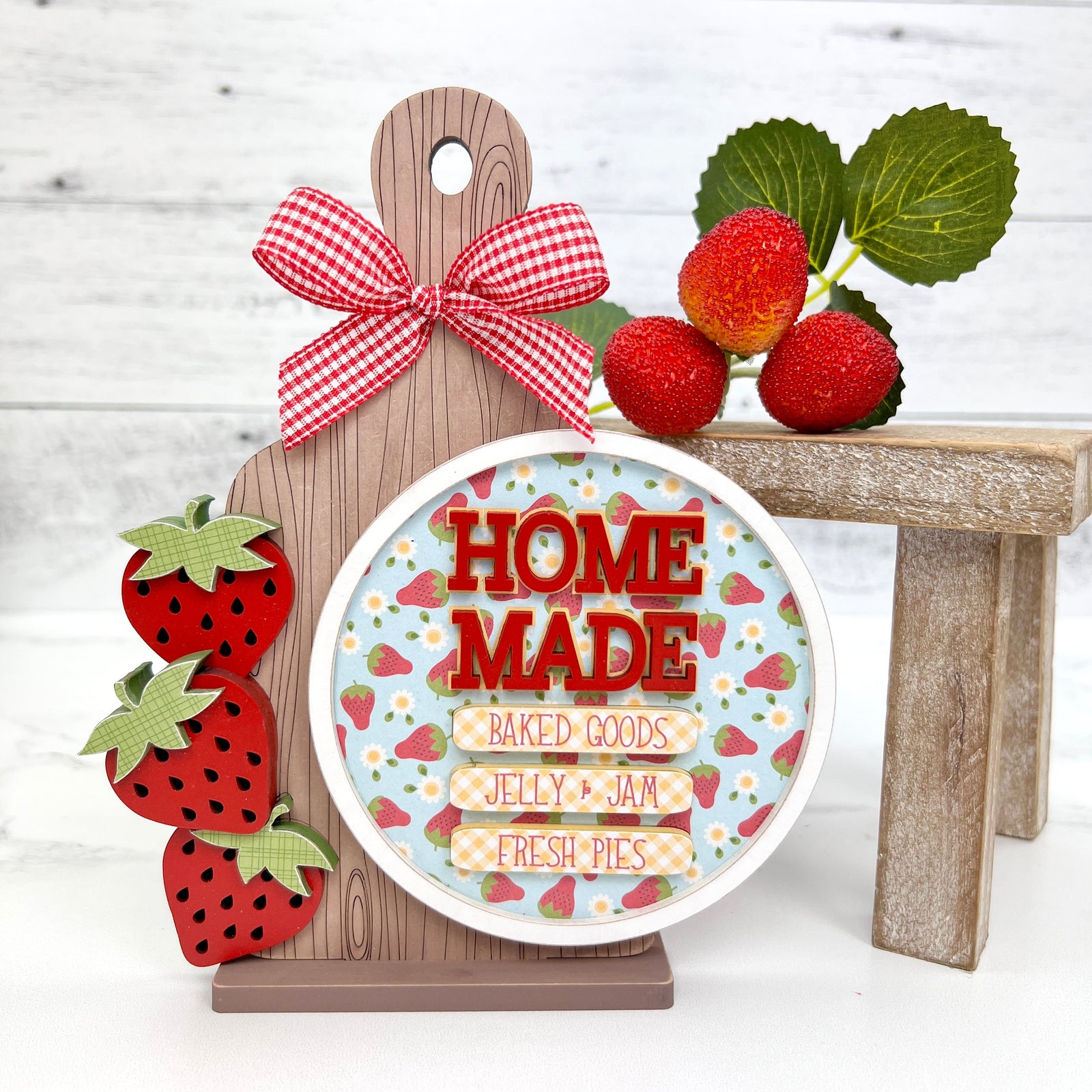 Homemade Jam & Jelly Recipe Board Wood Decor seasonal wood decor