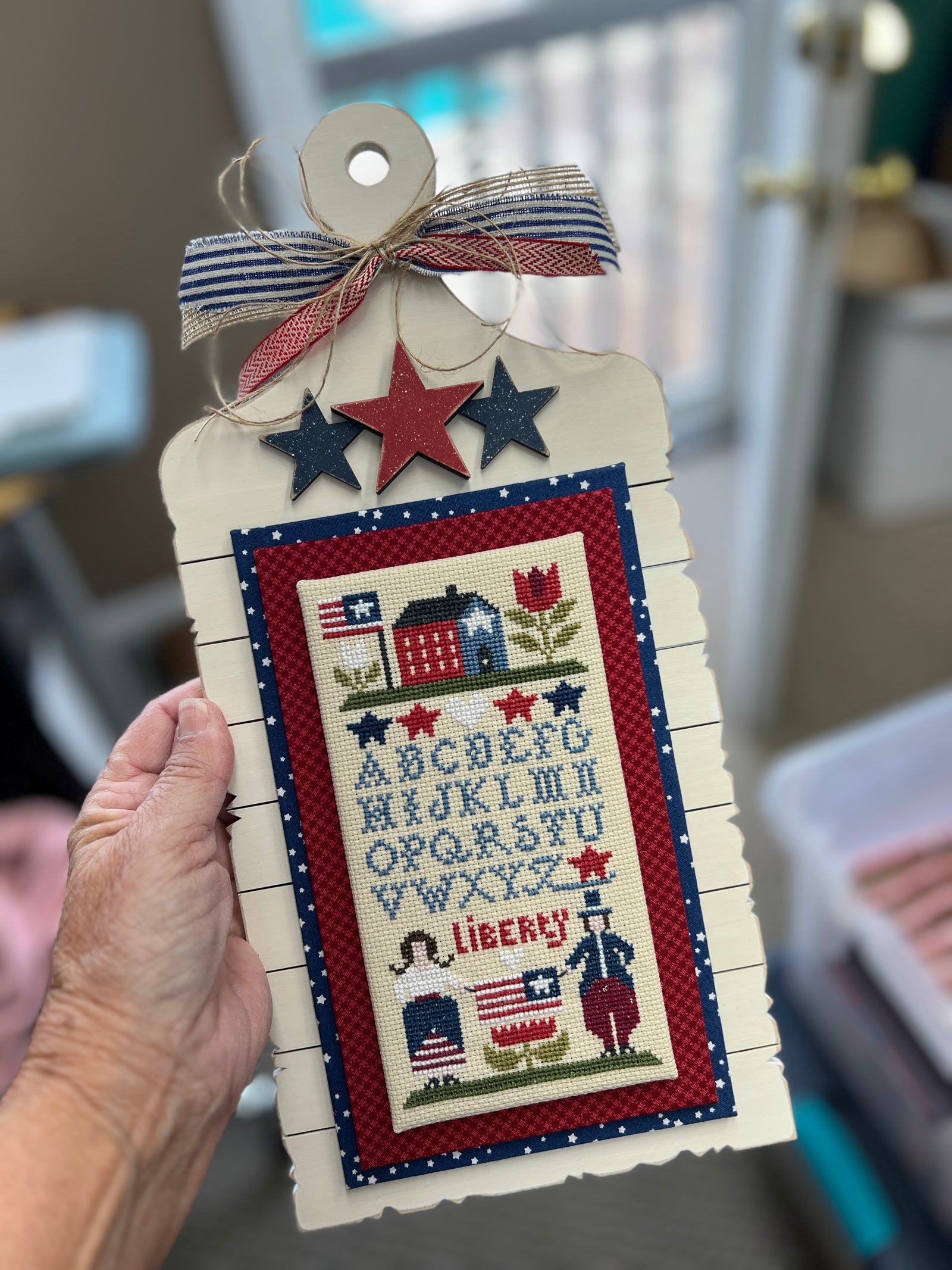 Jagged Edge Patriotic Recipe Board