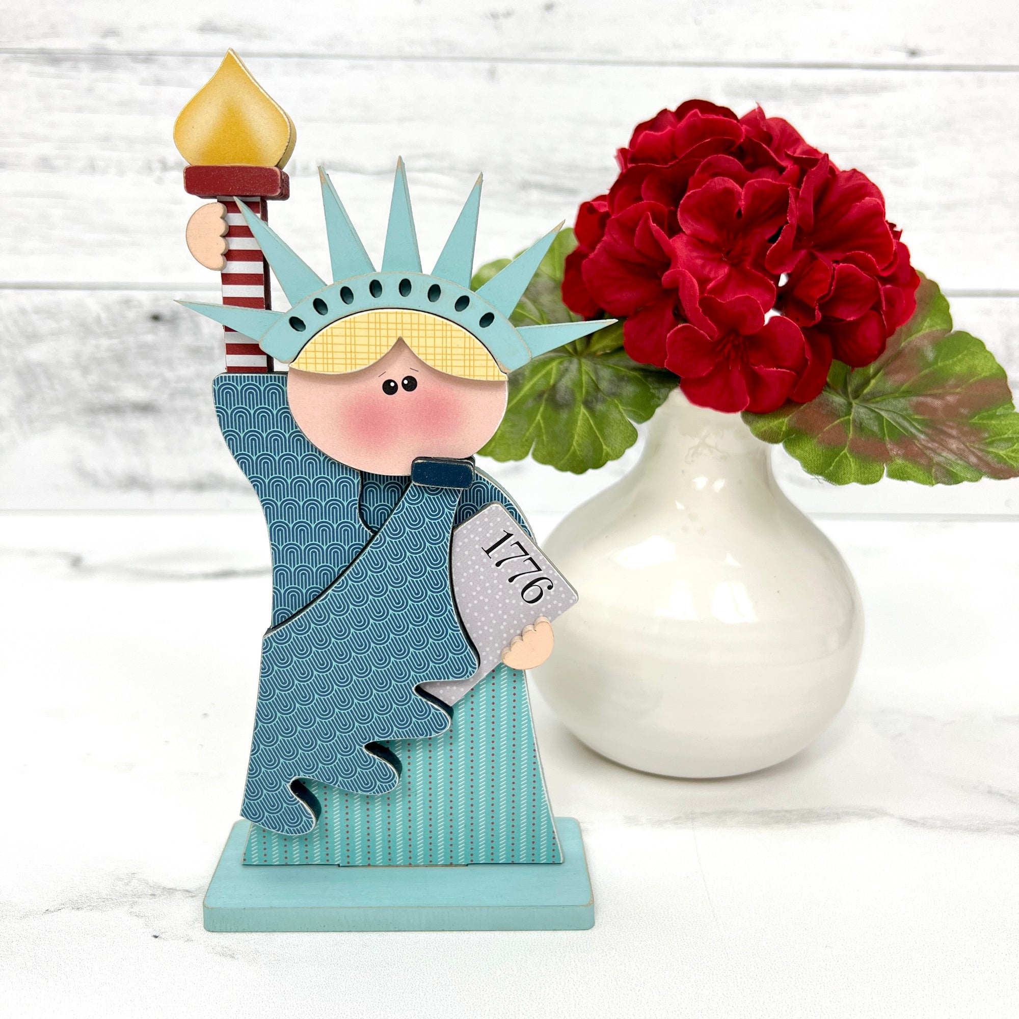 Statue of liberty wood decoration crafting kit