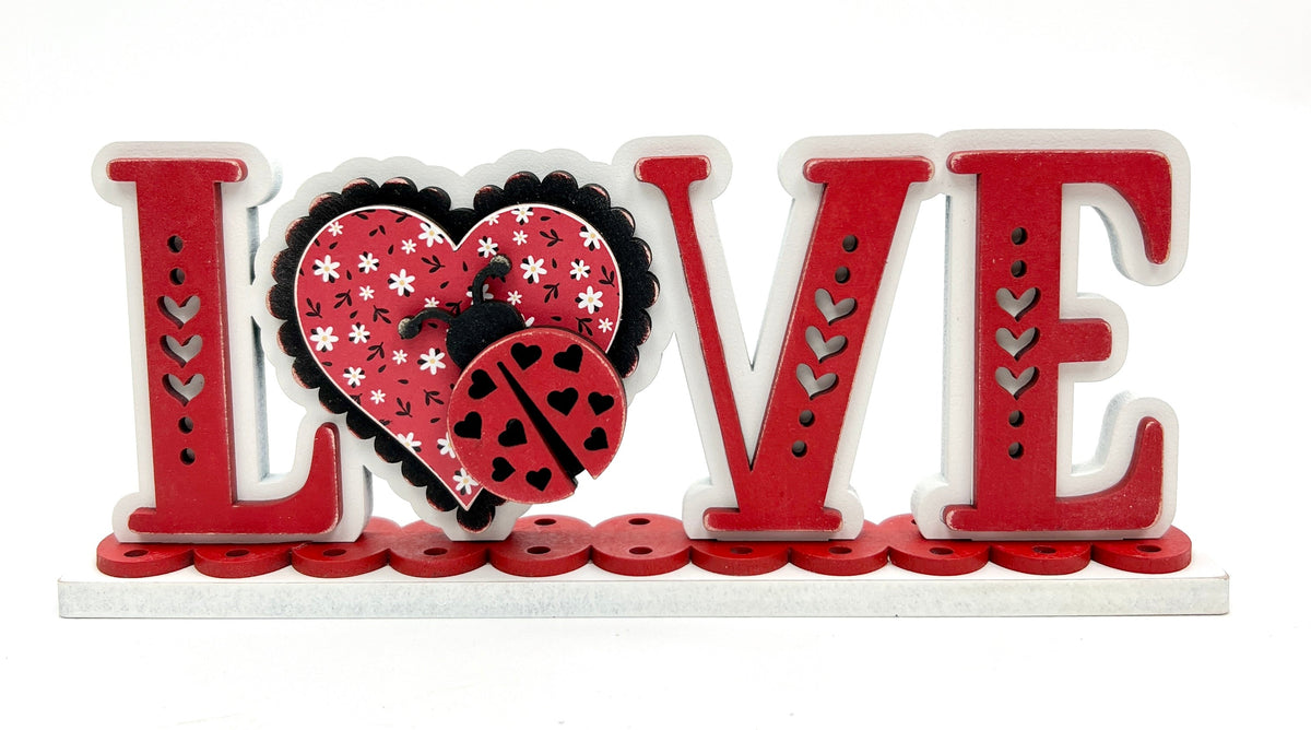 Ladybug Love Wood Decor seasonal wood decor