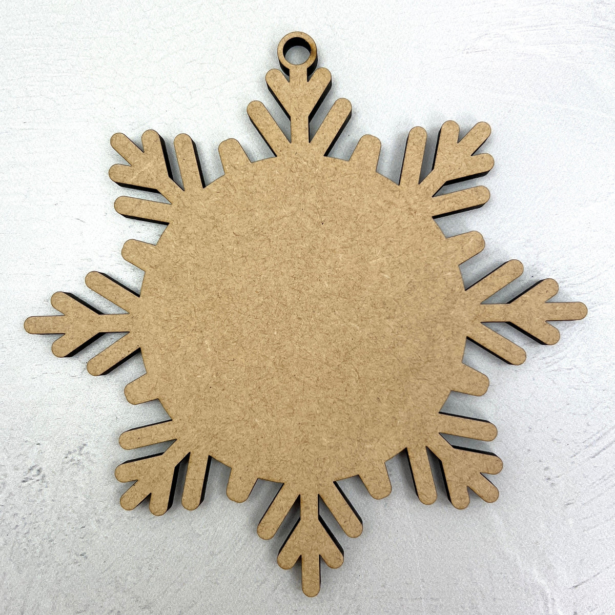 Unfinished Wood Hanging Snowflake for Lantern seasonal wood decor