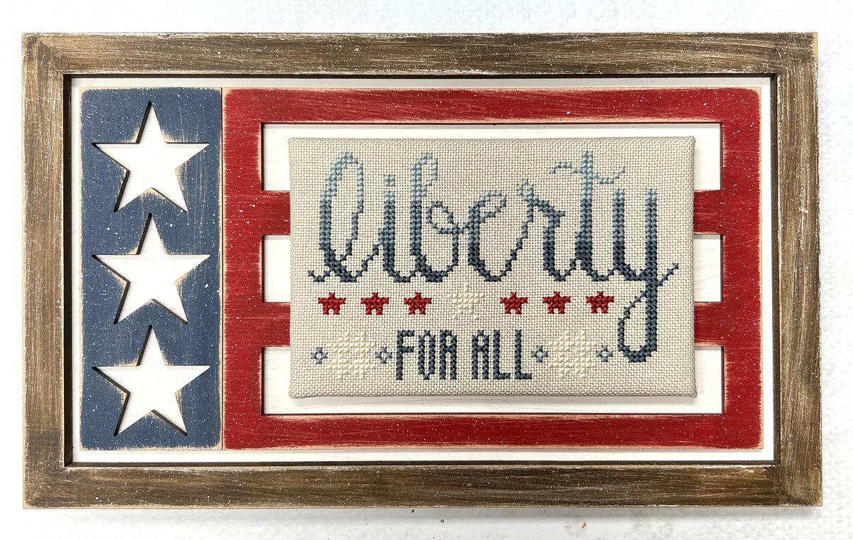 Liberty Frame Cross Stitch Display-Unfinished Wood Cross stitch display
