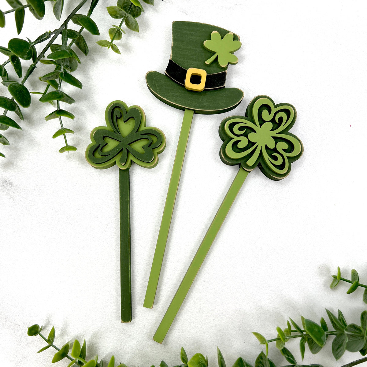 Lucky Mug Sticks-Mug Sold Separately seasonal wood decor