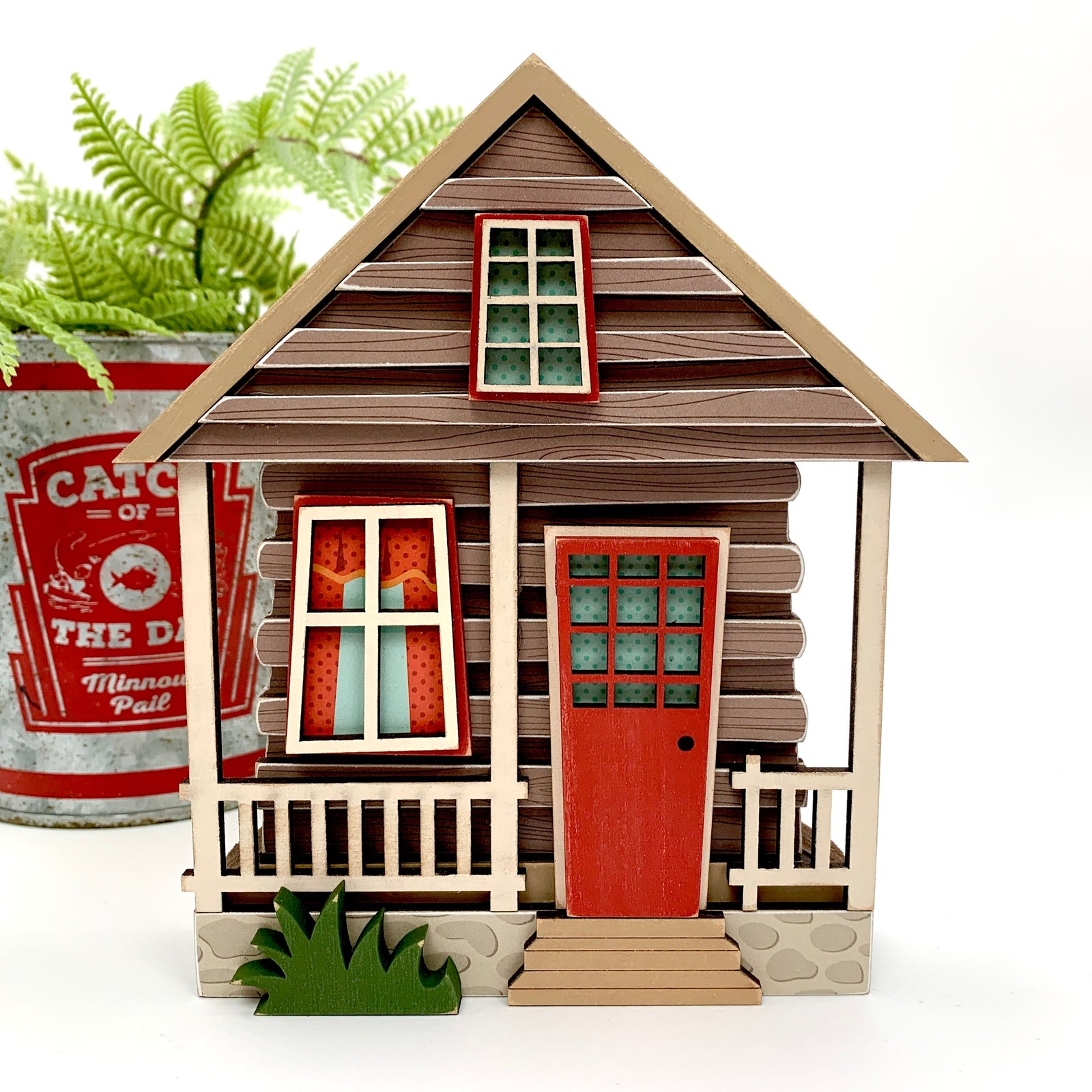 Outdoor cabin wood decor DIY craft kit