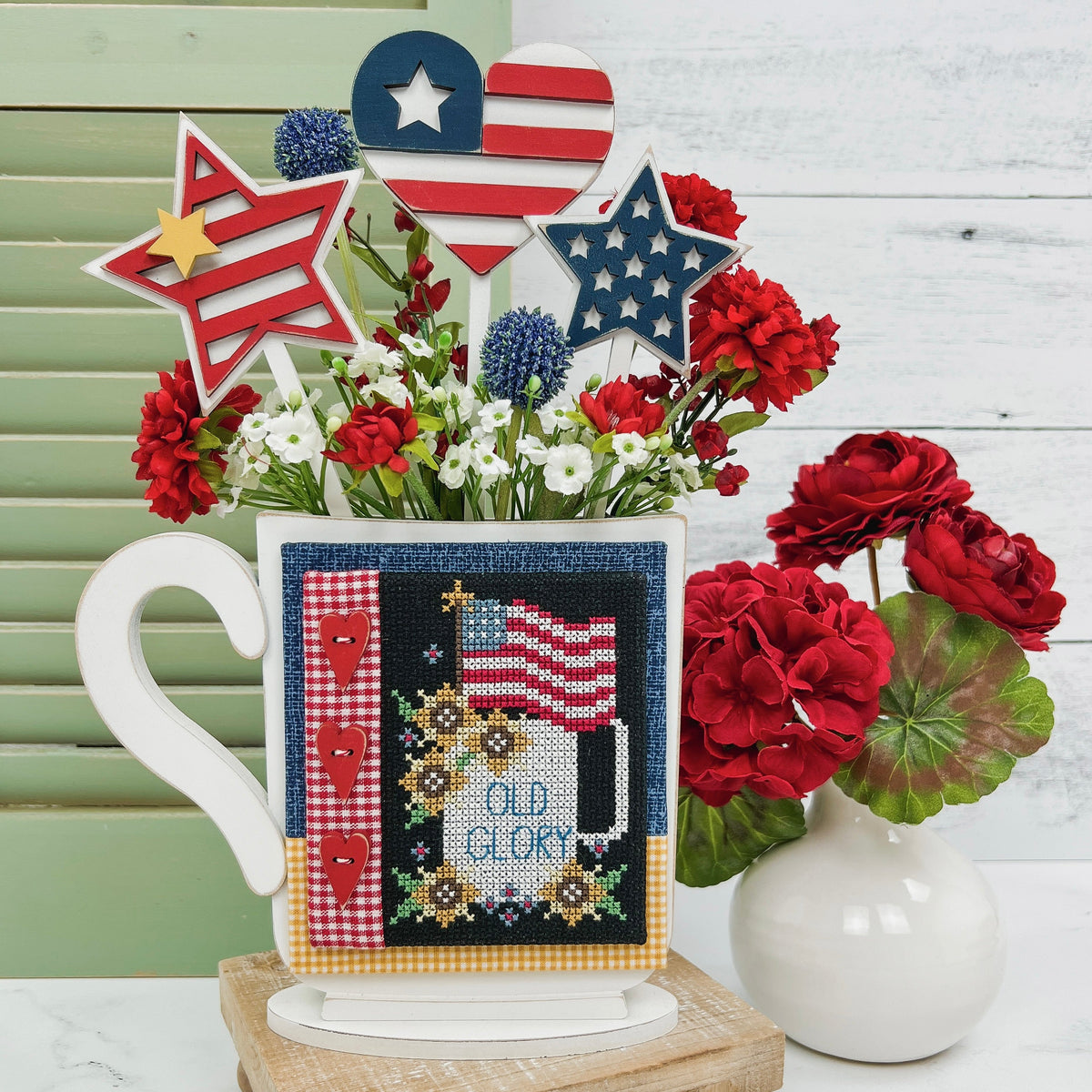 Patriotic Mug Sticks-Mug Sold Separately Seasonal &amp; Holiday Decorations
