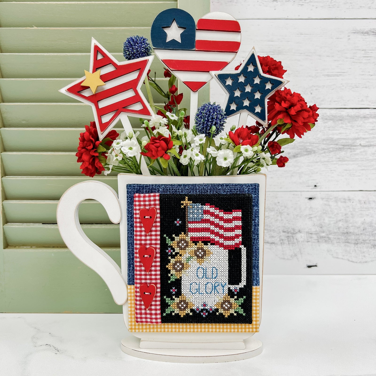 Patriotic Mug Sticks-Mug Sold Separately Seasonal & Holiday Decorations