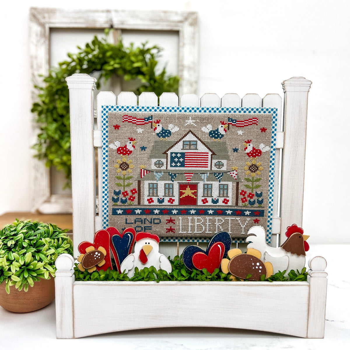 Land of Liberty Cross Stitch Pattern by Crocette A Gogo cross stitch pattern