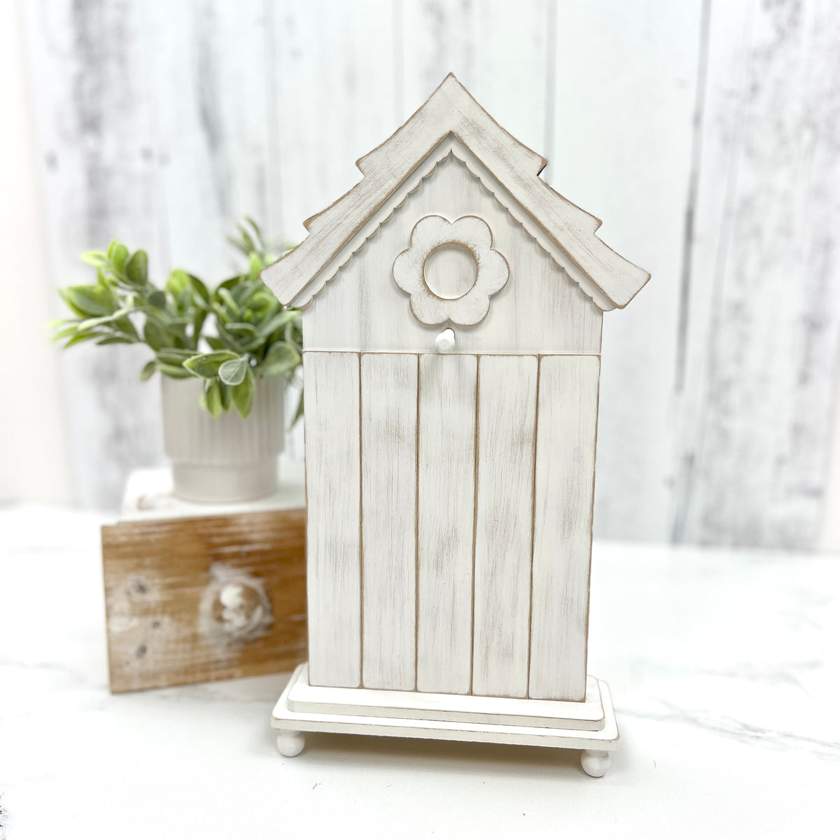 Reversible Birdhouse Cross Stitch Display-Unfinished Wood Cross stitch display
