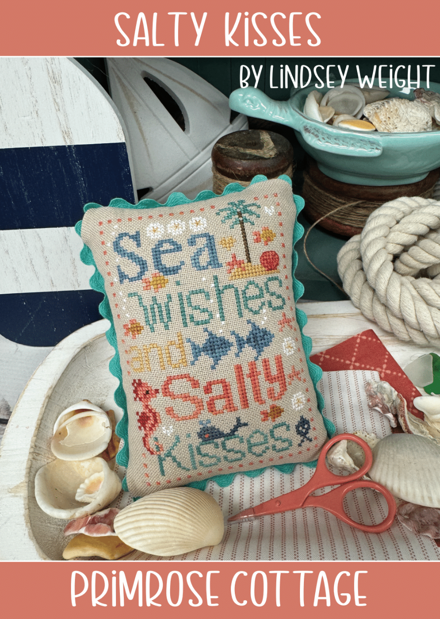 Salty Kisses cross stitch pattern by Primrose Cottage