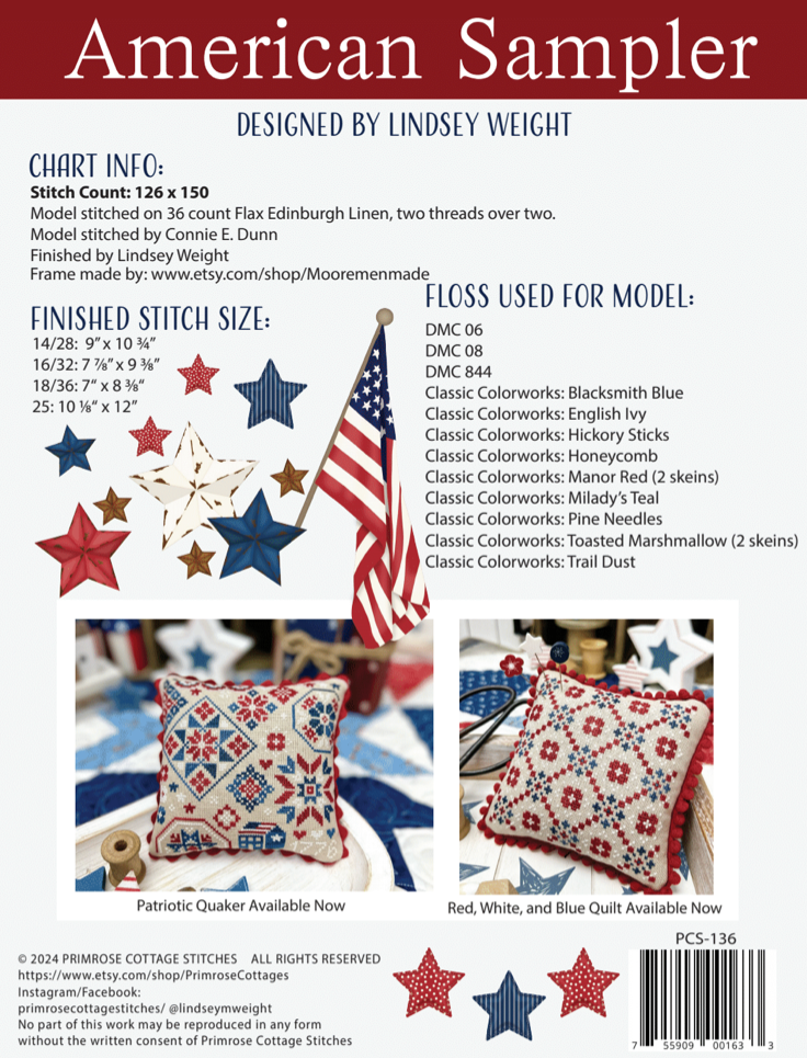 American Sampler by Primrose Cottage