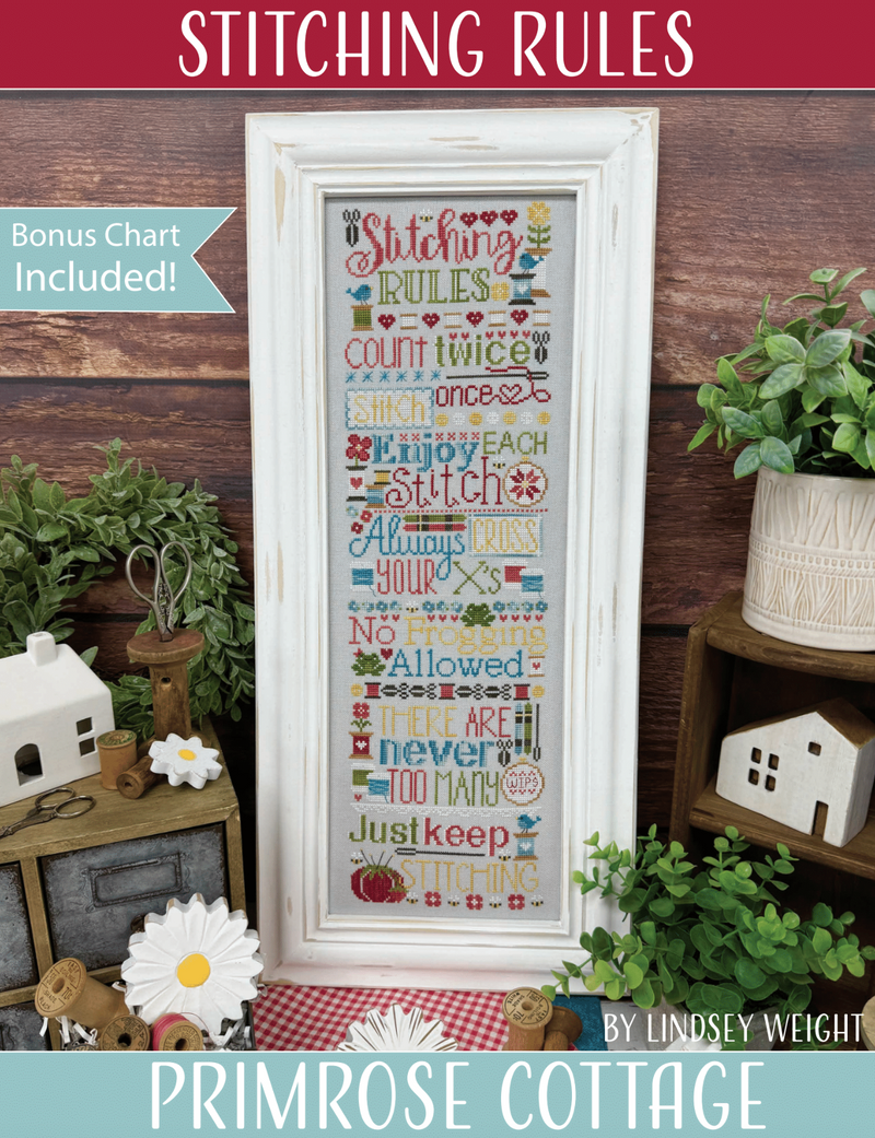 Stitching Rules Pattern by Primrose Cottage cross stitch pattern