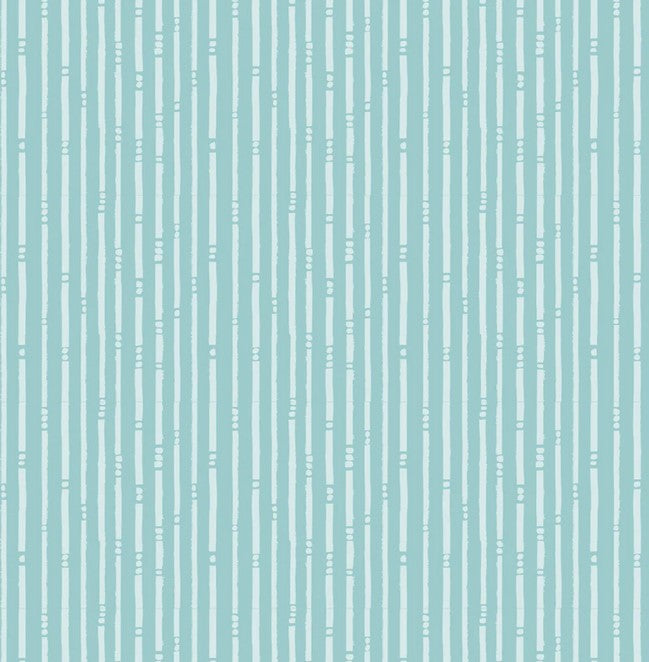 Teal light blue patterned background with thin vertical lines of white