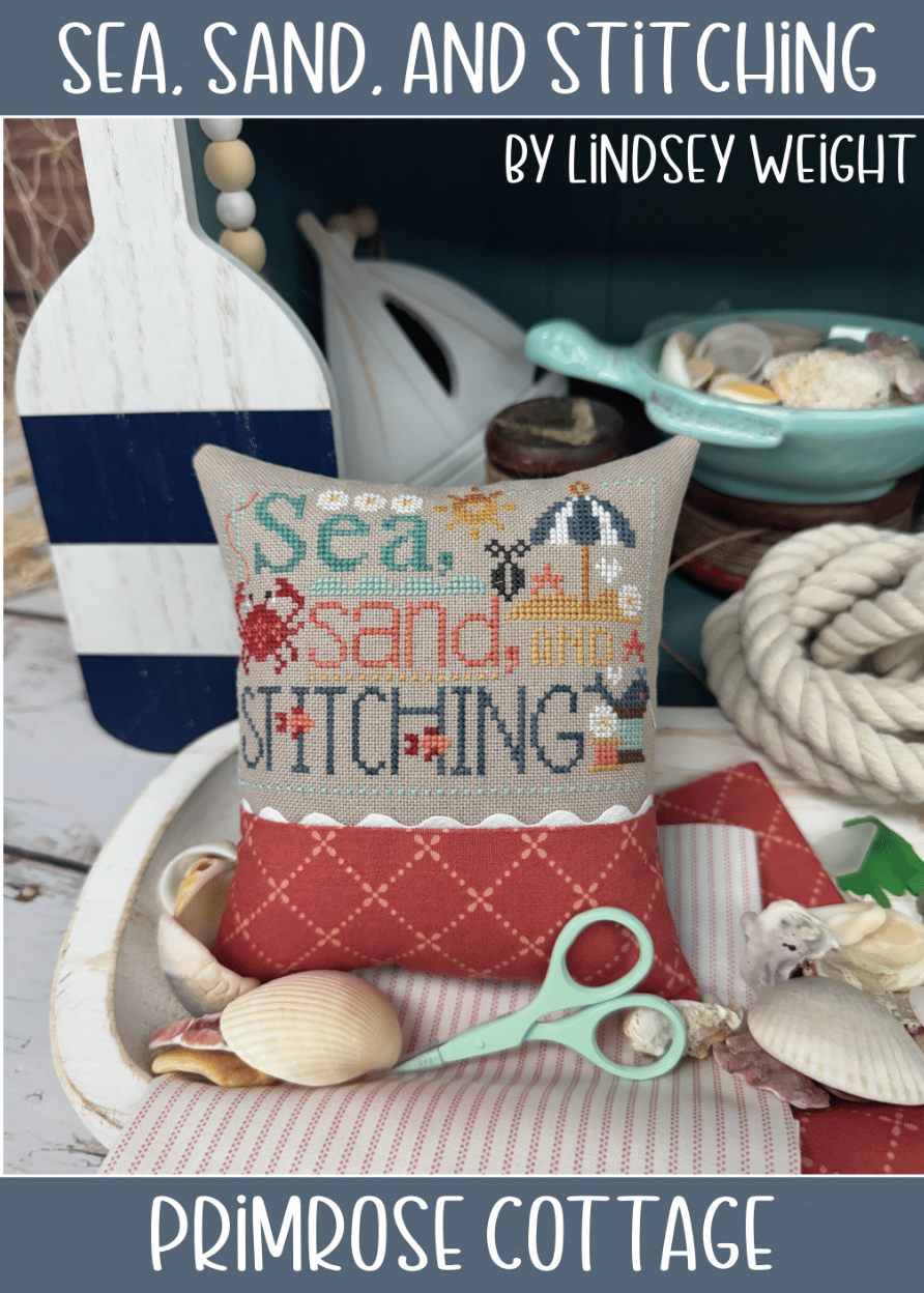 Sea, Sand, and Stitching cross stitch pattern by Primrose Cottage