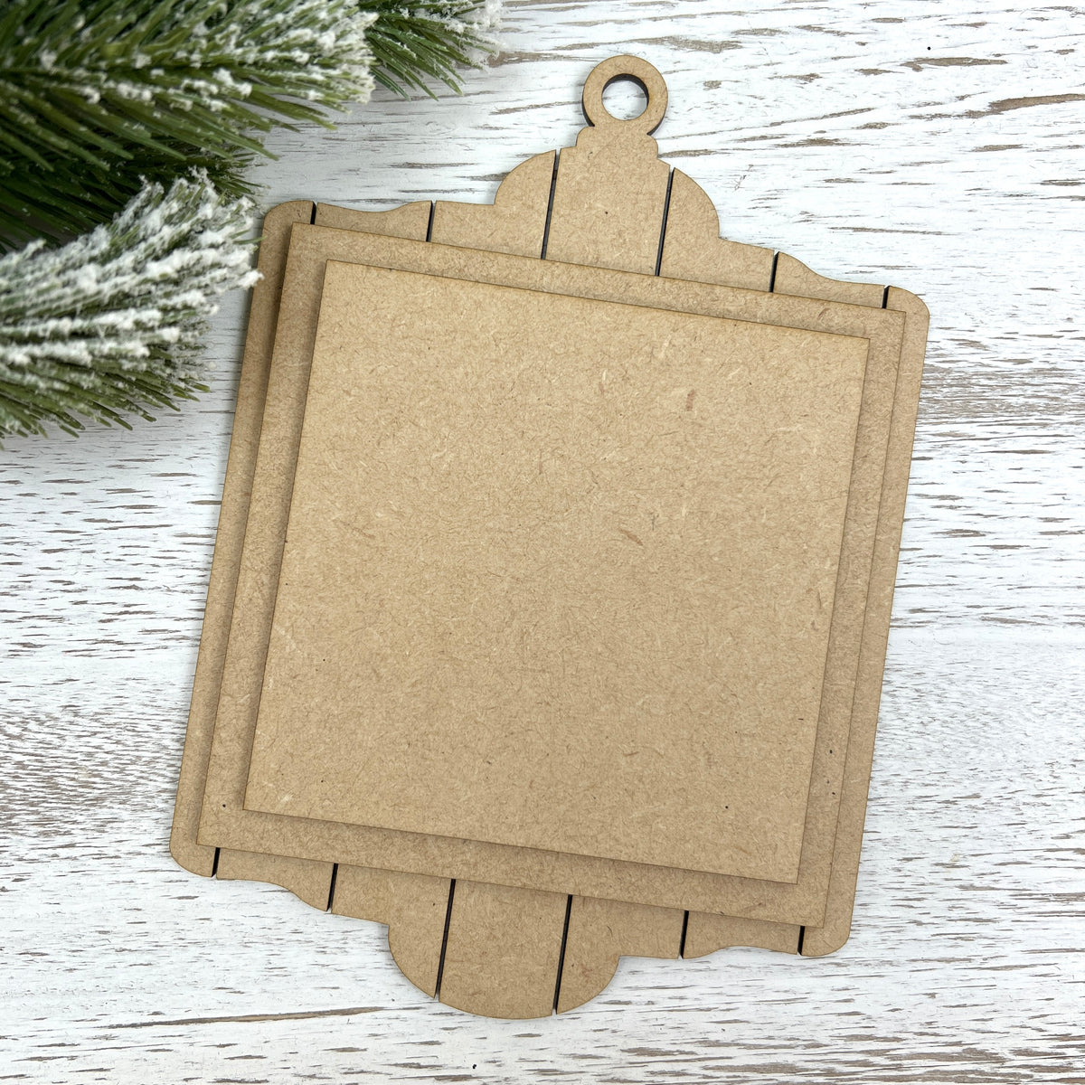 Shiplap Ornament #3-Unfinished Wood