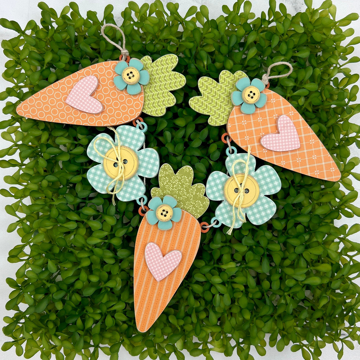 Spring Garland DIY Wood Decor (picket fence sold separately) seasonal wood decor