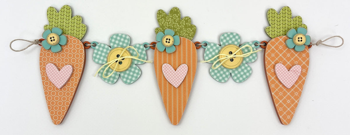 Spring Garland DIY Wood Decor (picket fence sold separately) seasonal wood decor