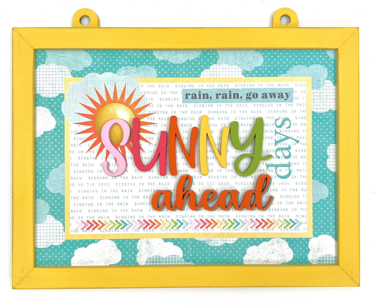 Sunny Days Ahead Ladder Sign Wood Decor Kit seasonal wood decor