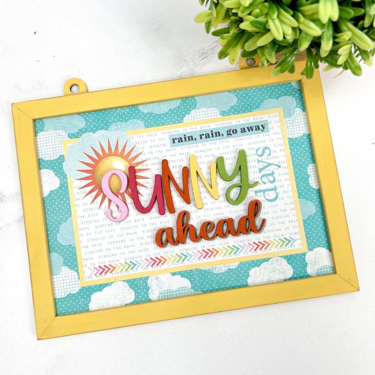 Sunny Days Ahead Ladder Sign Wood Decor Kit seasonal wood decor