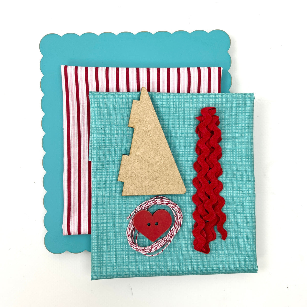 Sweetly Loved PAINTED Cross Stitch Display &amp; Fabric Finishing Kit