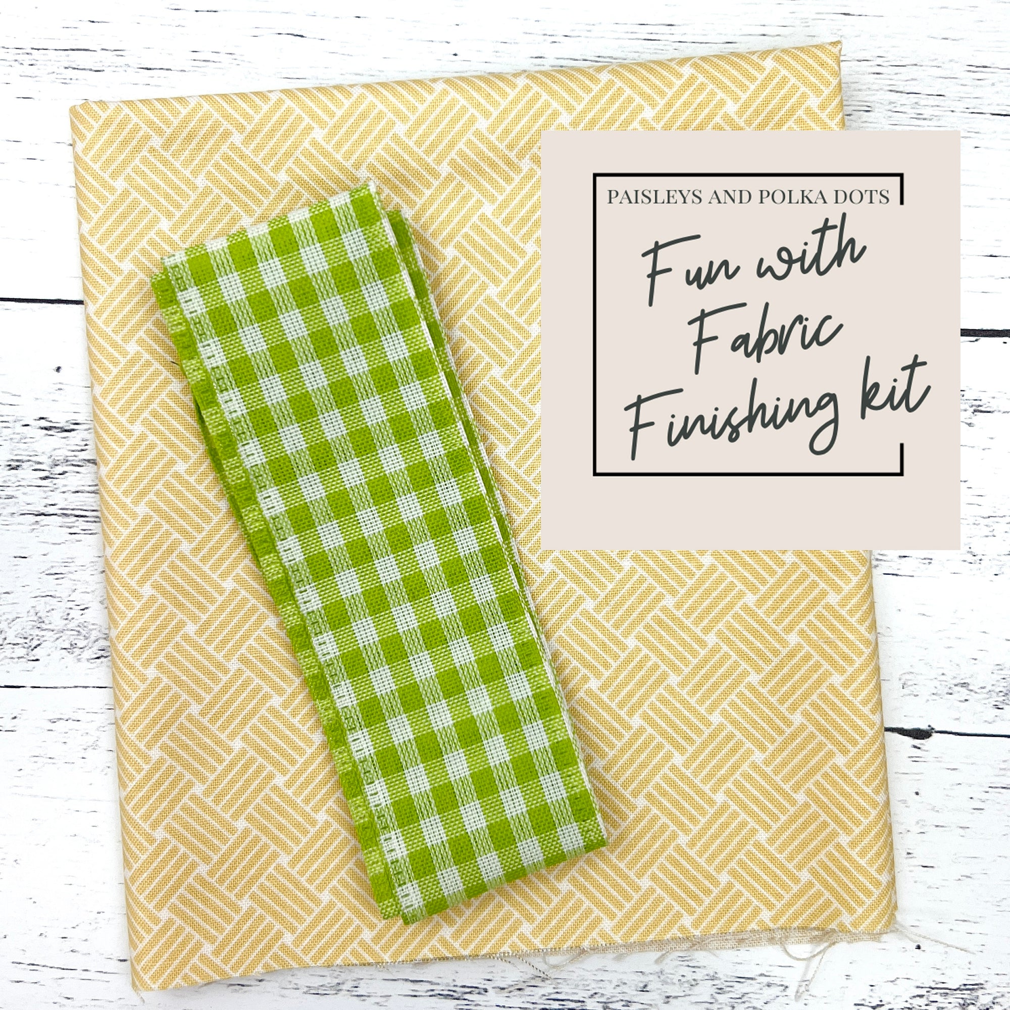 The Little Bunny Fabric Finishing Kit