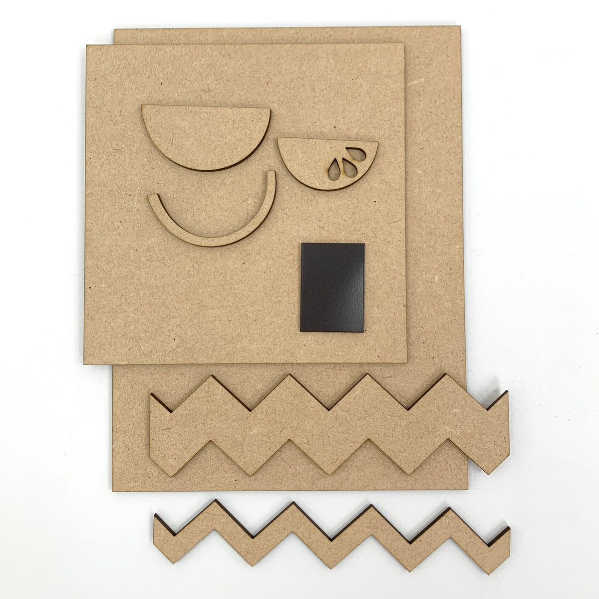 Watermelon Cross stitch unfinished wood backer