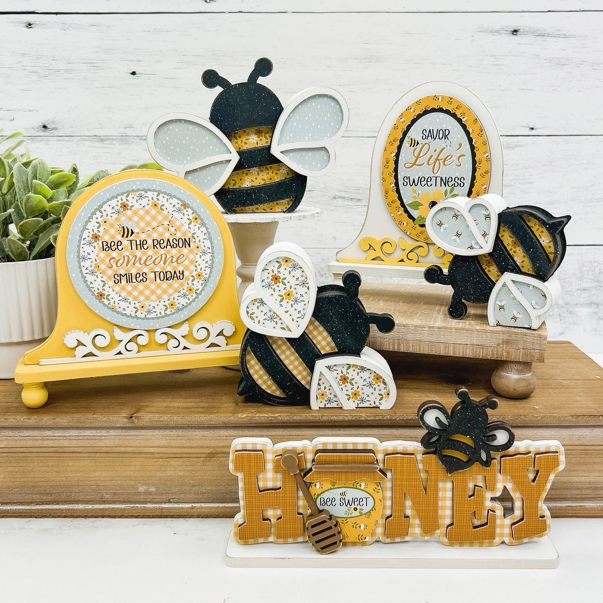 Sweet Honey Word Sign Wood Decor seasonal wood decor