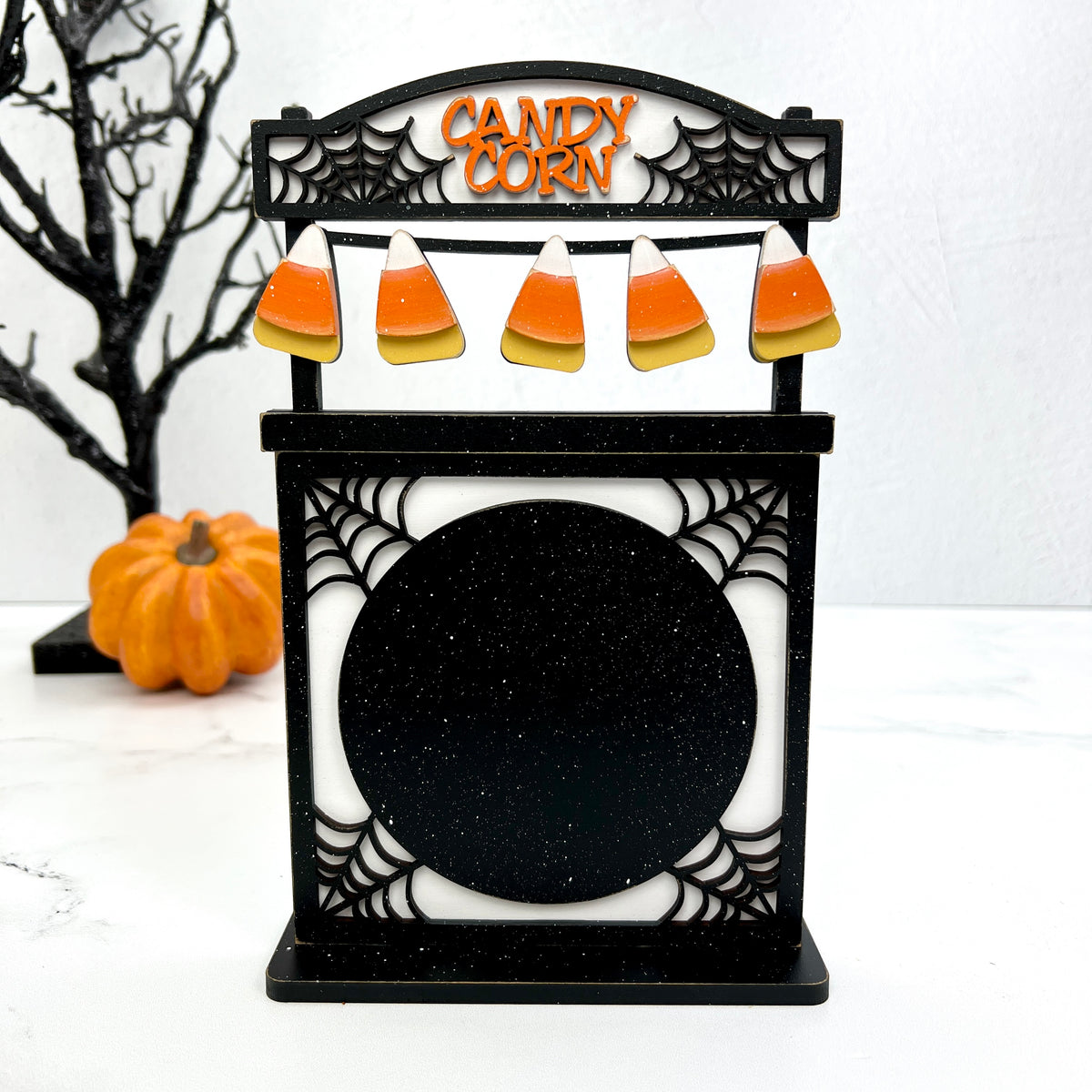 Candy Corny Frank and Dracula Wood Decor - Paisleys and Polka Dots