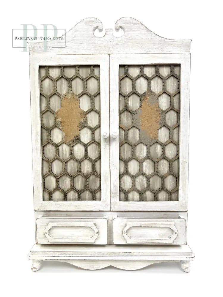 Country Cabinet Wood Display-Unfinished Wood seasonal wood decor