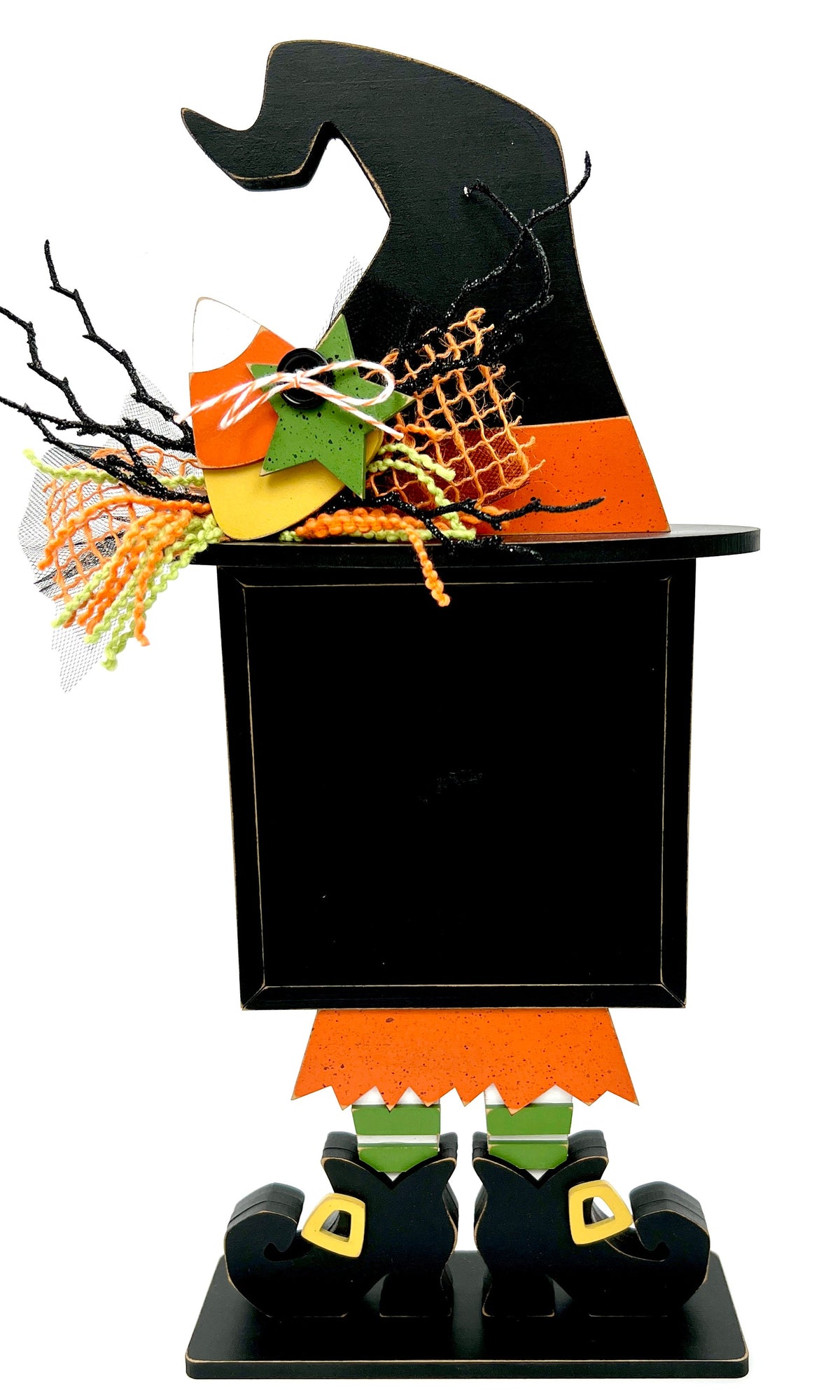 Witch cross stitch backer for displaying finished cross stitch and needle art