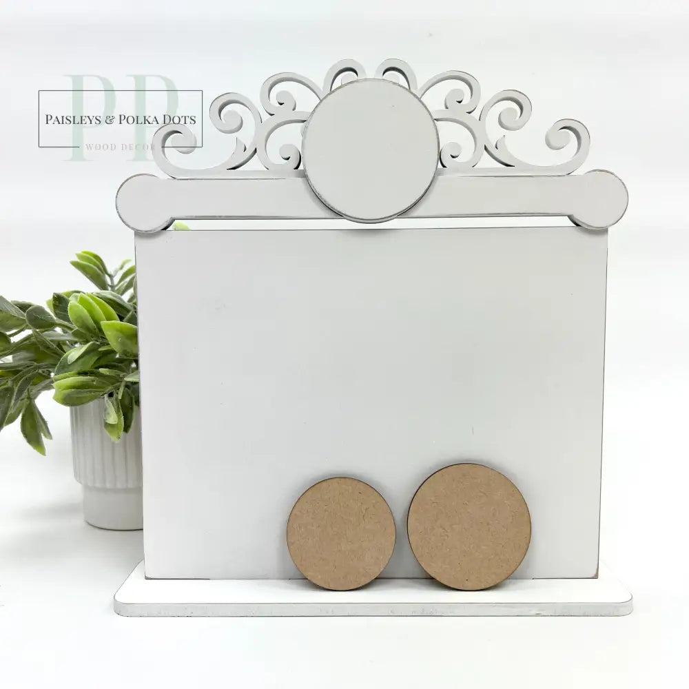 Curly Frame Cross Stitch Display-Unfinished Wood Seasonal &amp; Holiday Decorations